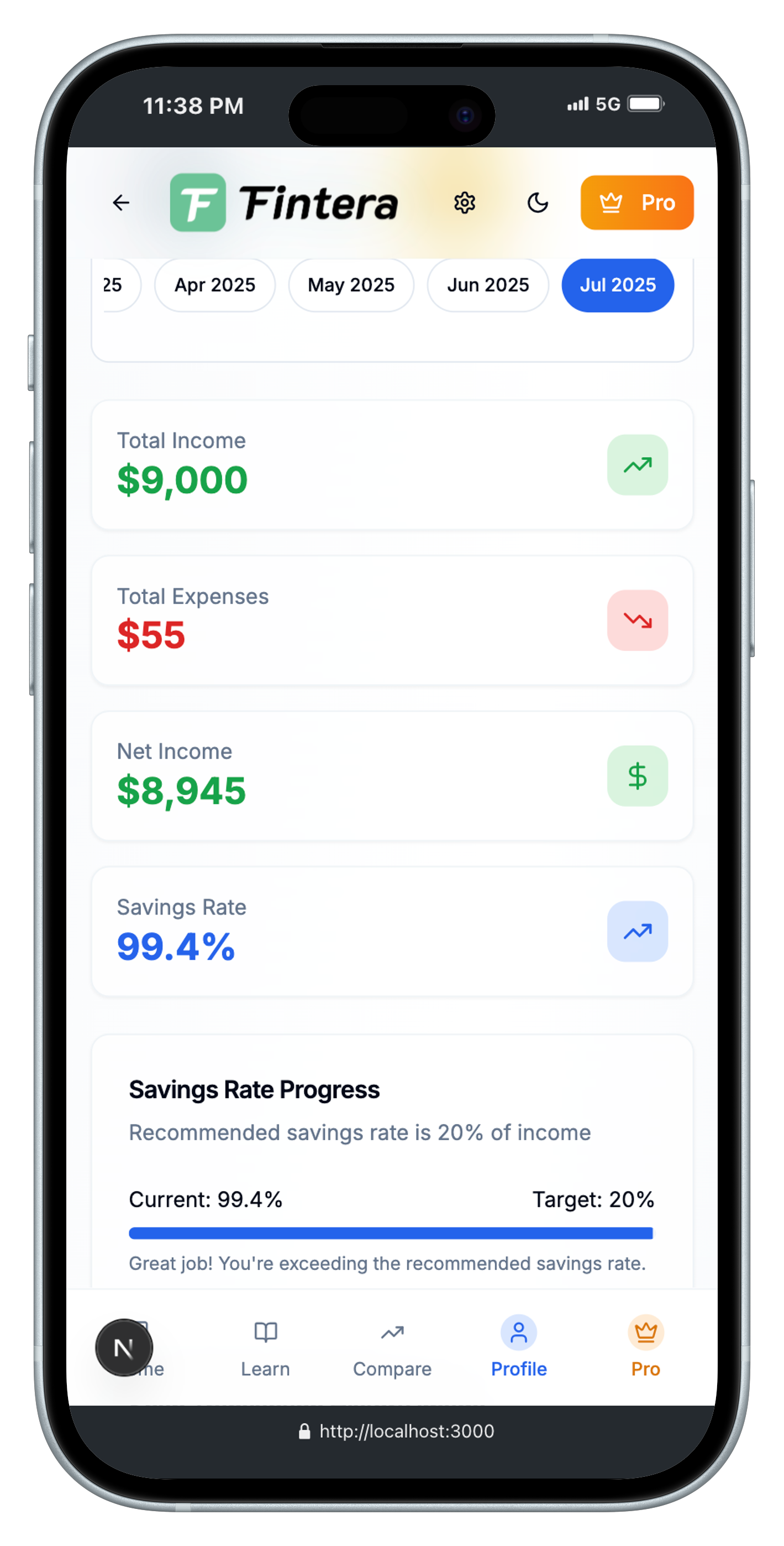 Spending Dashboard Demo