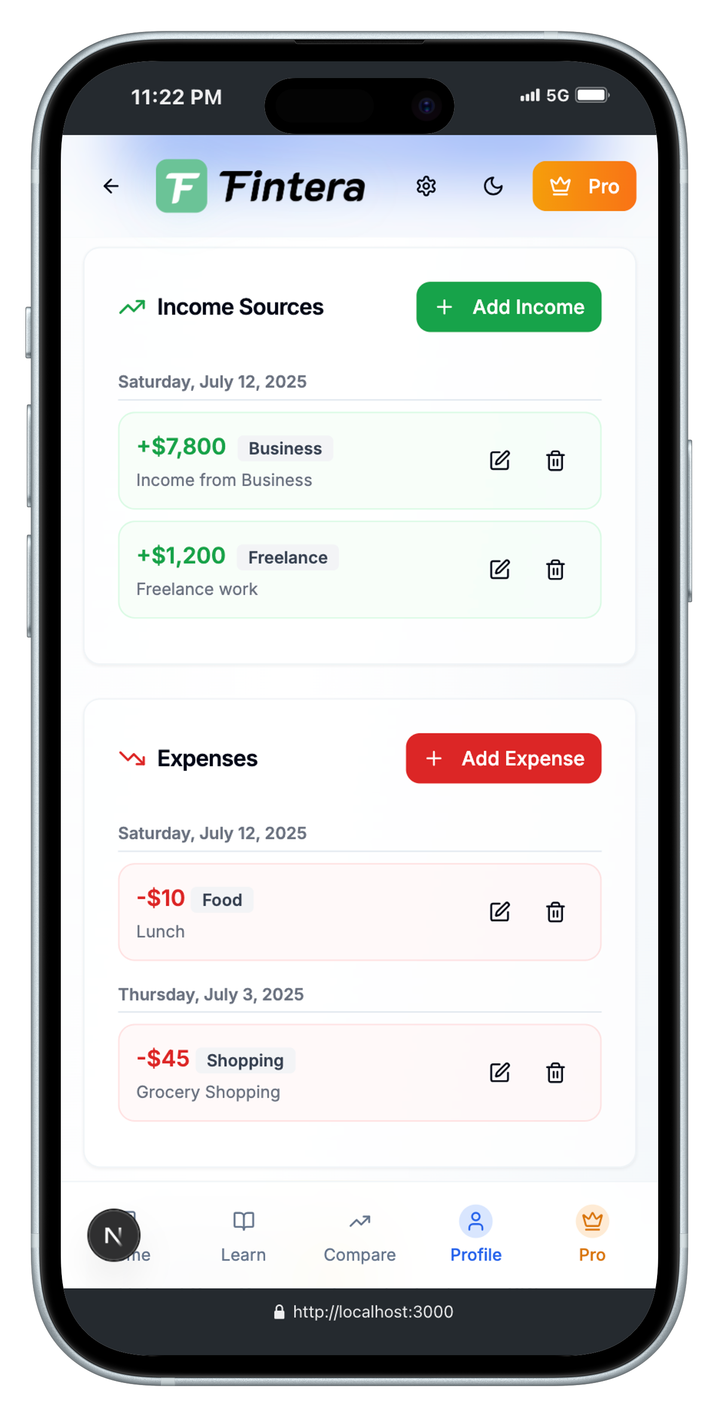 Spending Tracker Demo